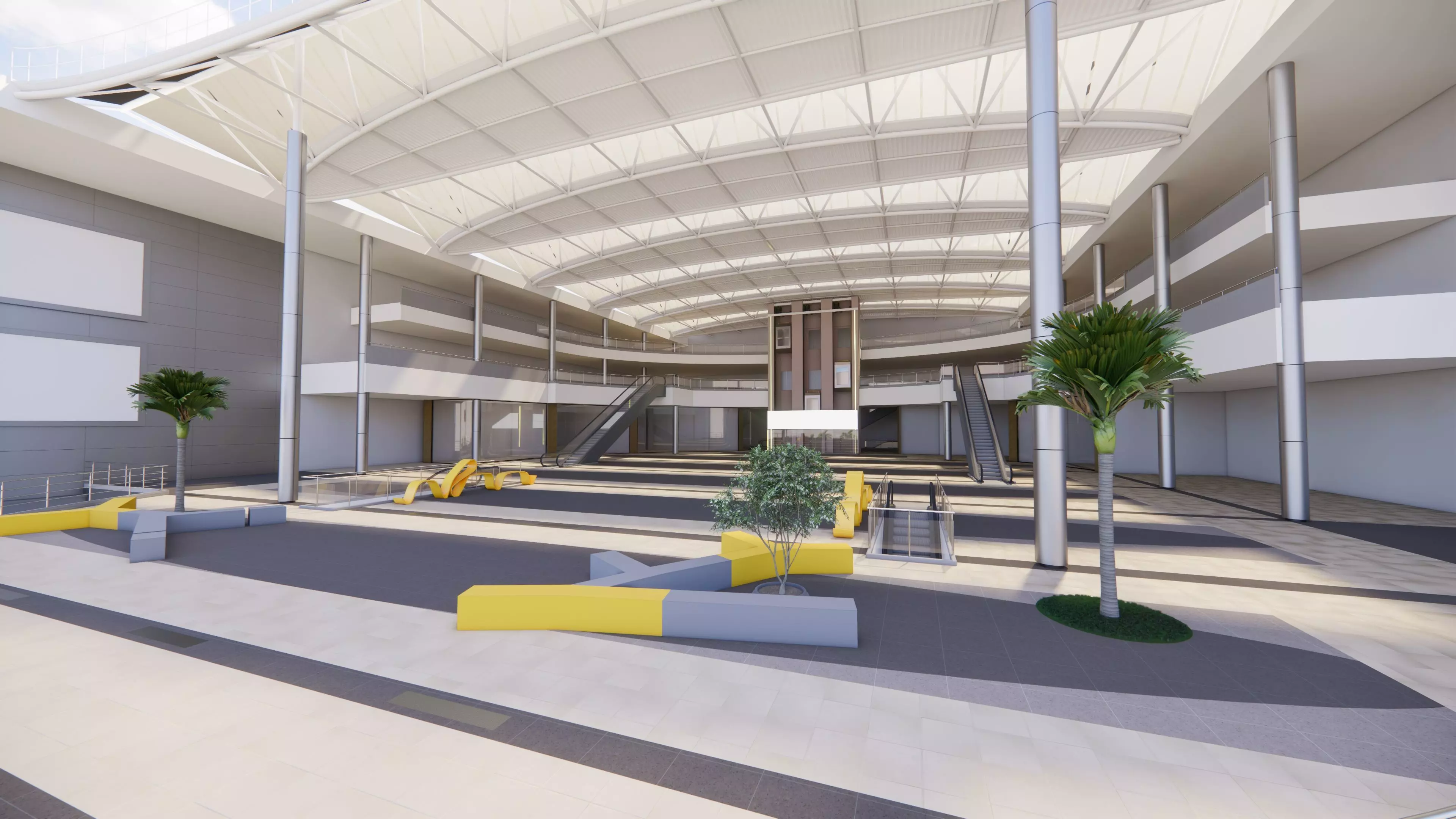 Shopping Mall Section 3D model_5