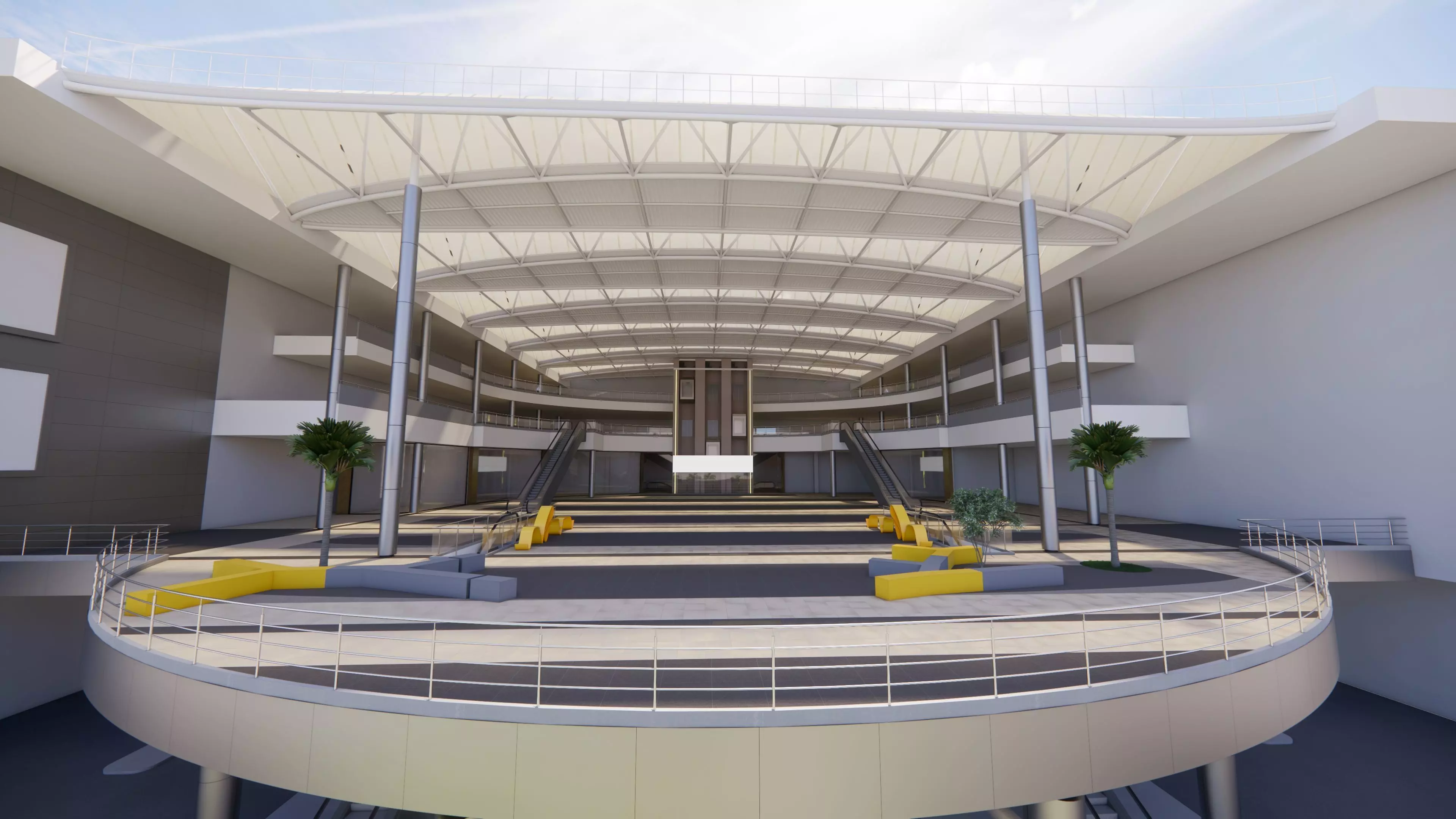 Shopping Mall Section 3D model_3