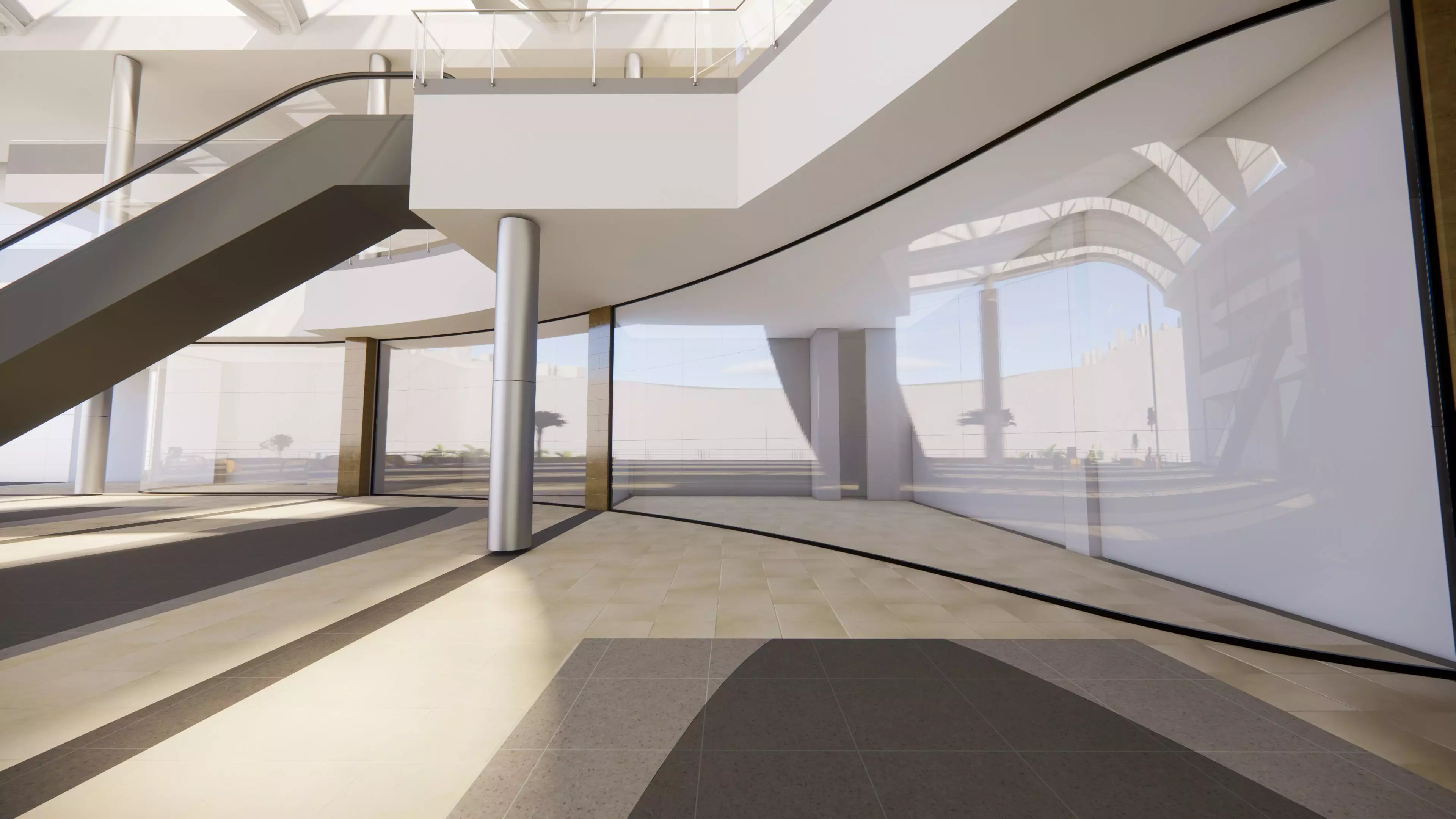 Shopping Mall Section 3D model_8