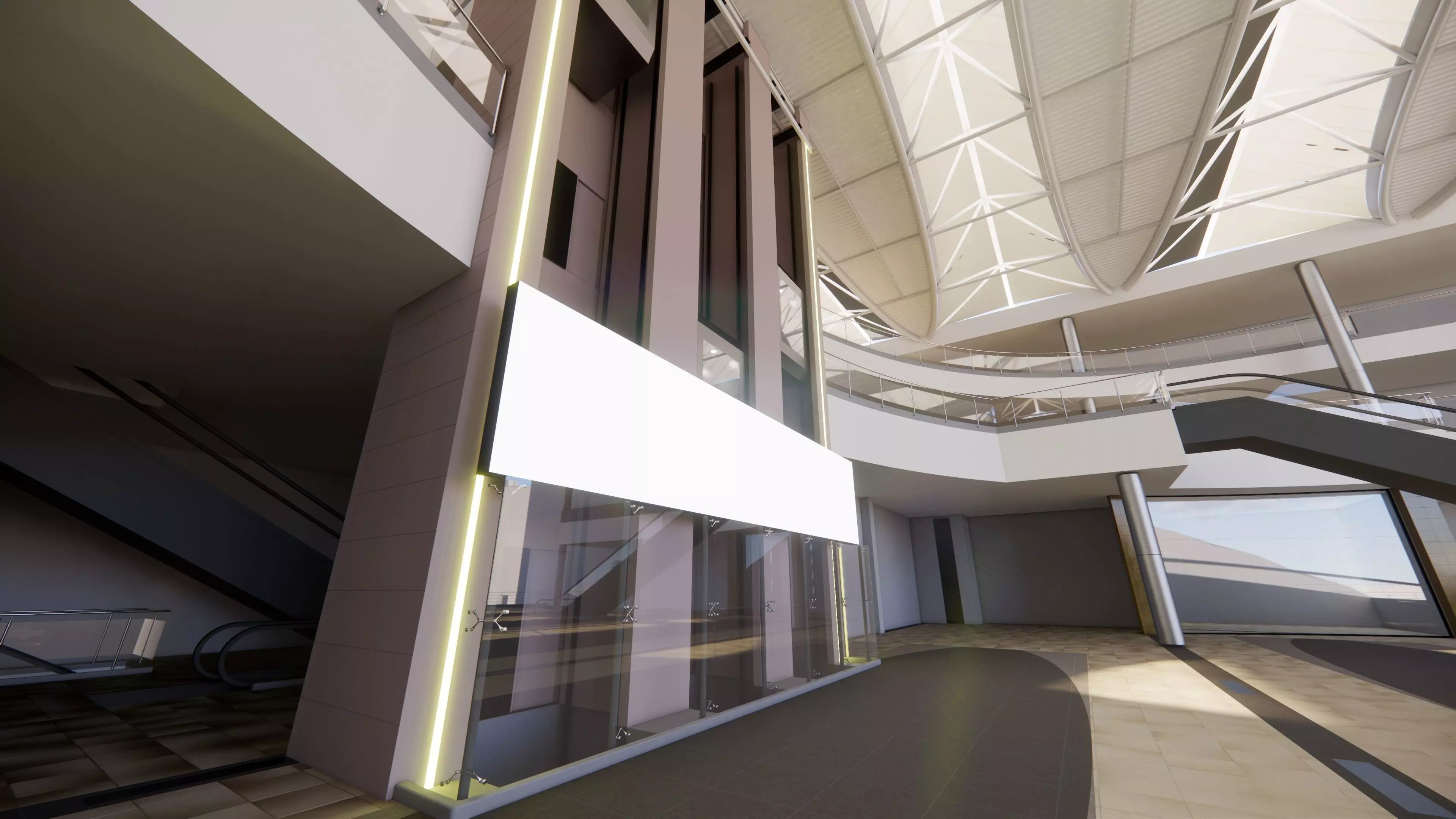 Shopping Mall Section 3D model_7