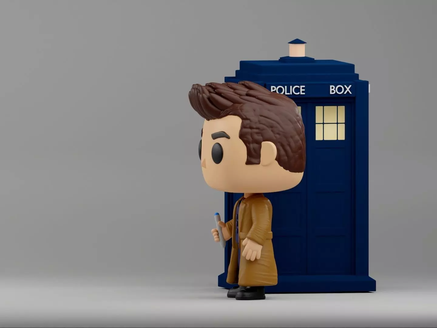 10th Doctor Funko Pop from Doctor Who 3D print model_6