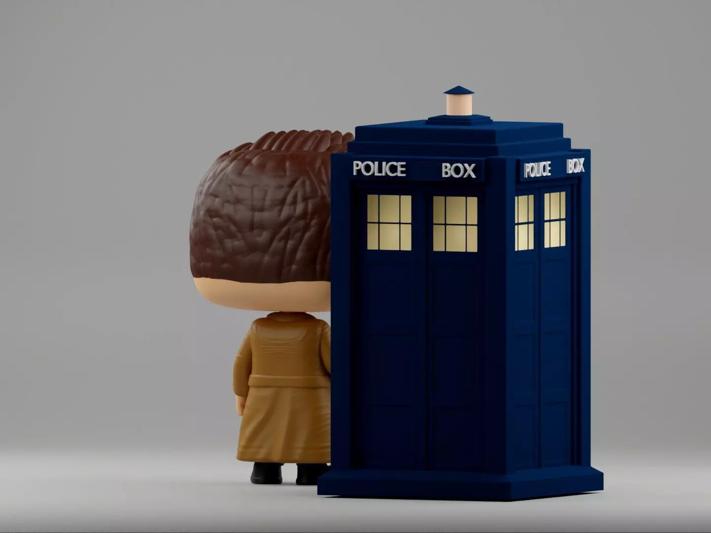 10th Doctor Funko Pop from Doctor Who 3D print model_11