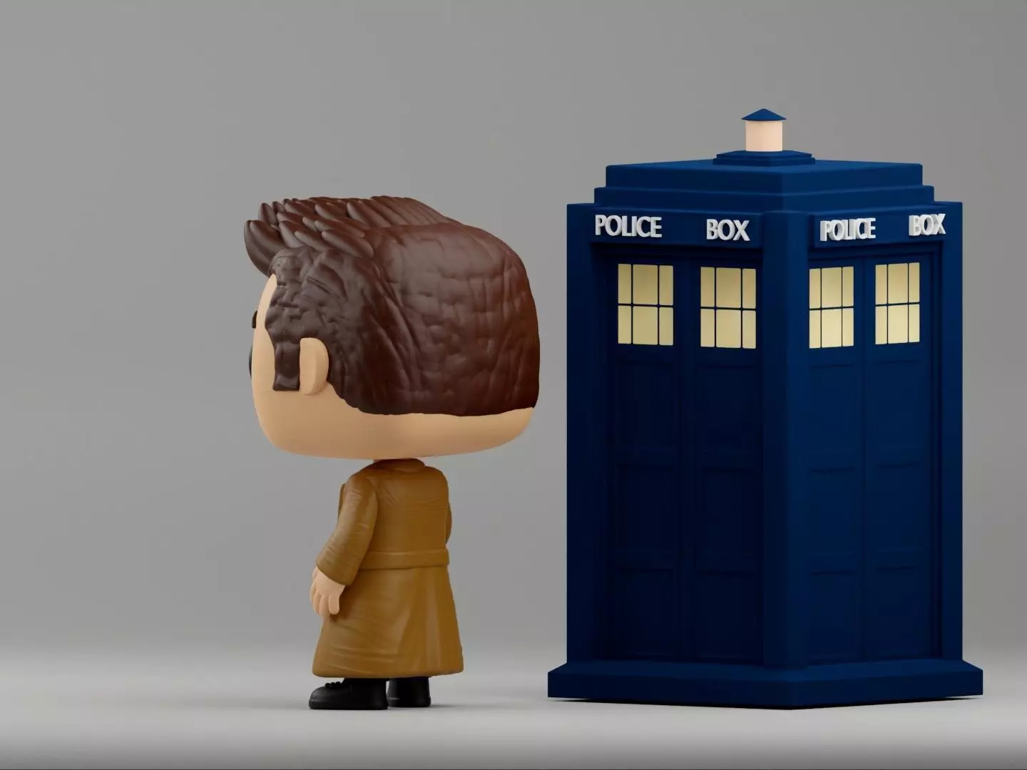 10th Doctor Funko Pop from Doctor Who 3D print model_8