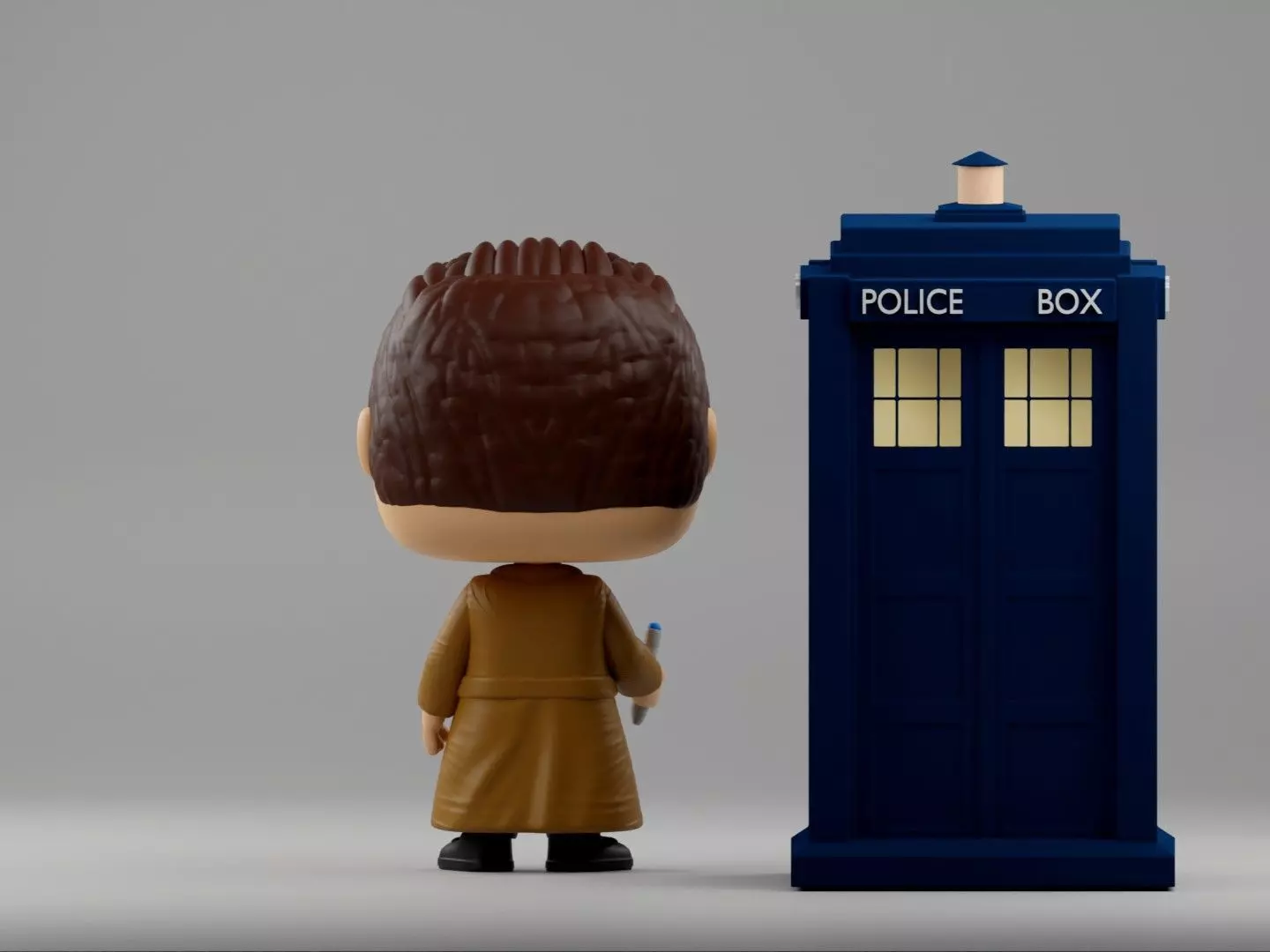 10th Doctor Funko Pop from Doctor Who 3D print model_10