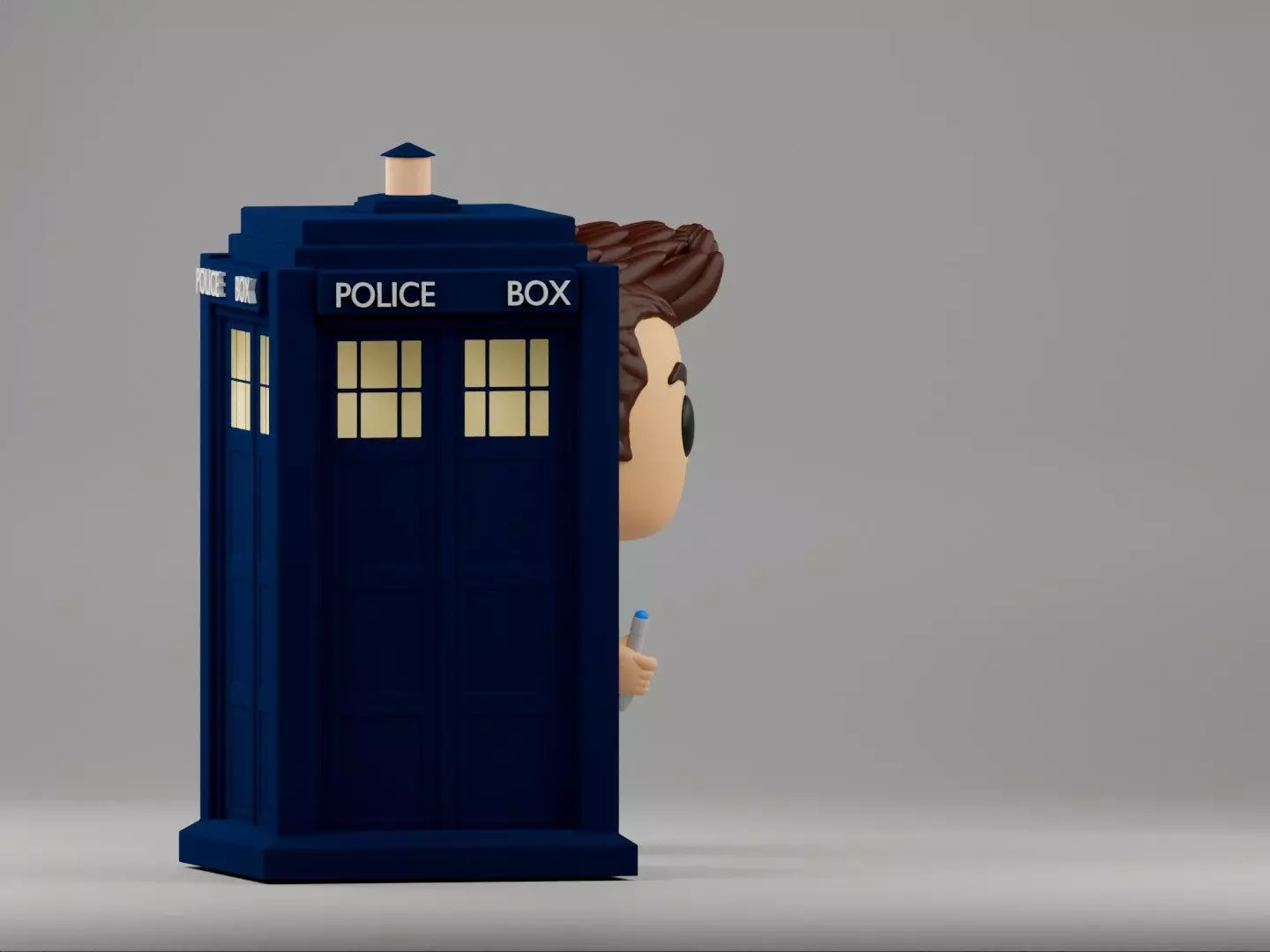 10th Doctor Funko Pop from Doctor Who 3D print model_13