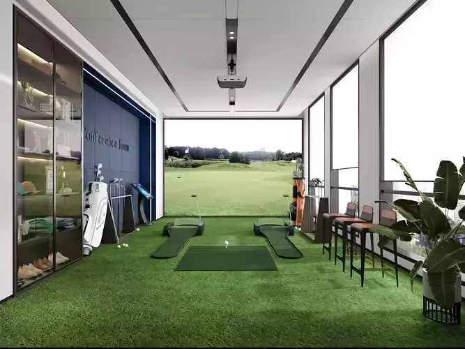 spin golf Low-poly 3D model spin golf Low-poly 3D model