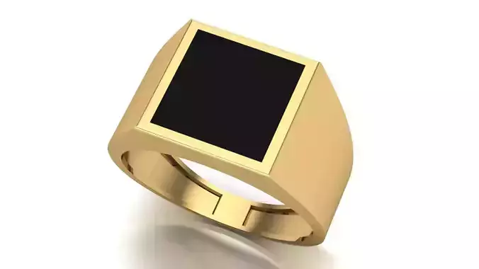 Square Signet Ring commanders ring