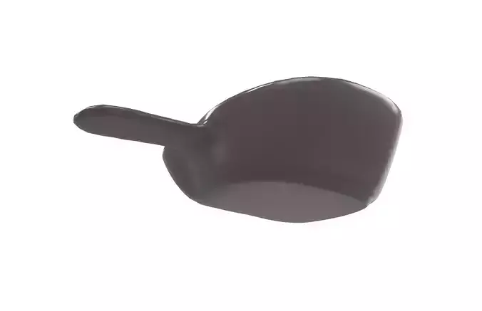 Single sHandle Dessert Bowl v1 002 Low-poly 3D model 4