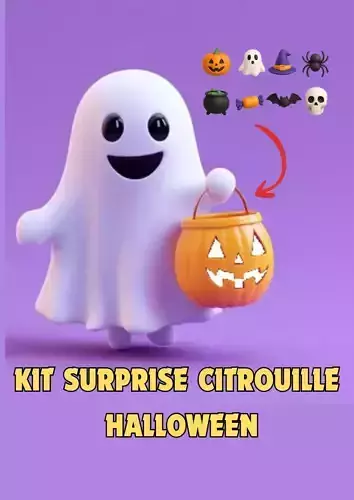 KIT SURPRISE CITROUILLE HALLOWEEN 3D print model KIT SURPRISE CITROUILLE HALLOWEEN 3D print model