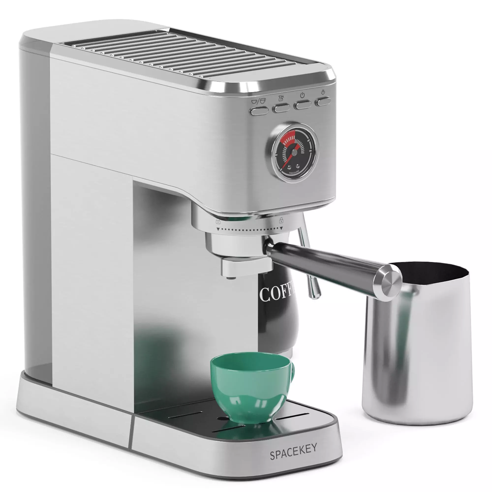 Spacekey espresso coffee machine 3D model_1
