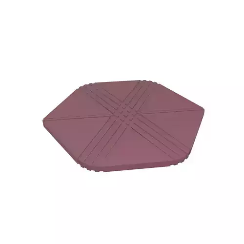 Silicone Insulation Placemat v1 003 Low-poly 3D model