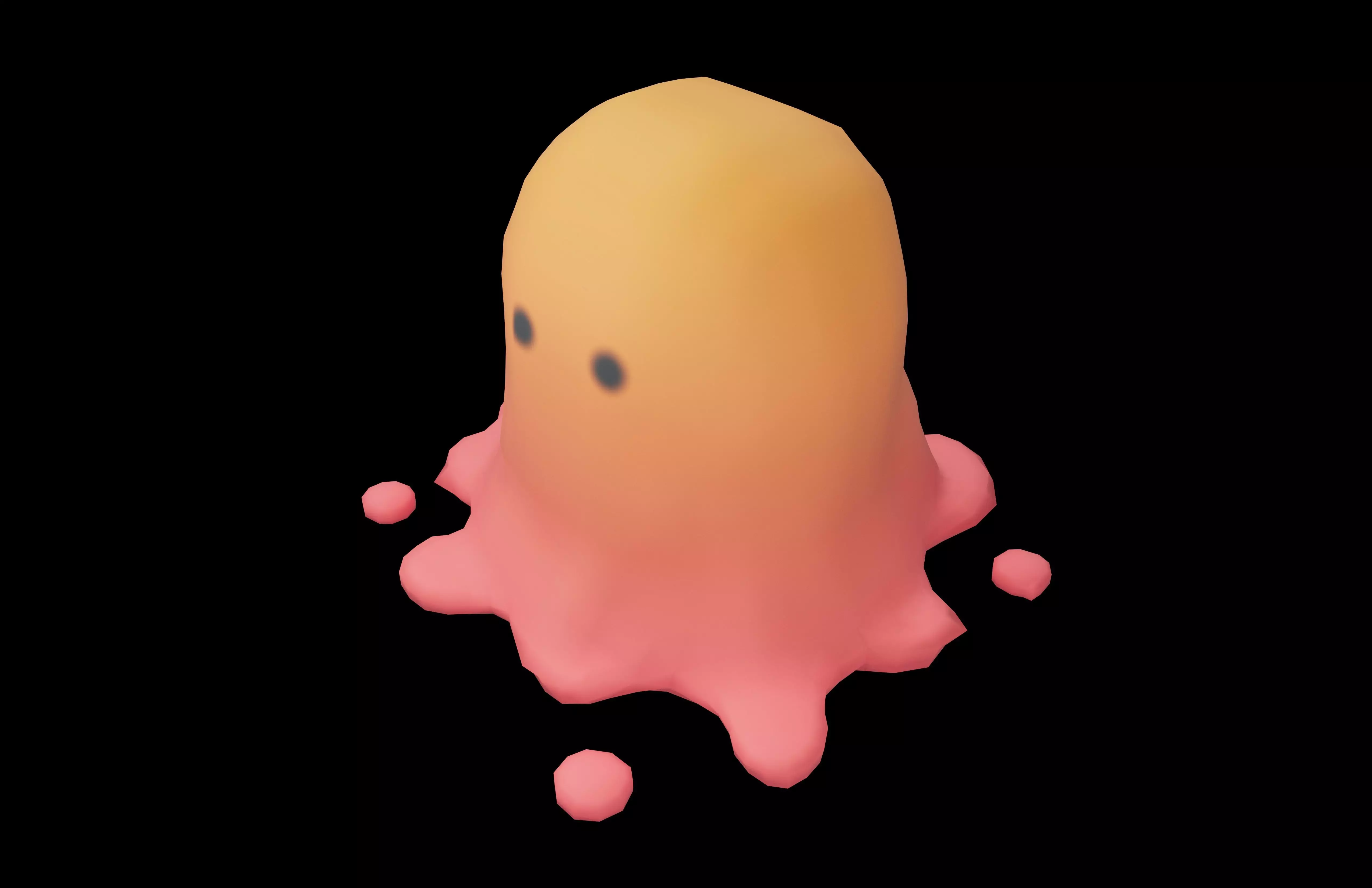 Lowpoly Slime v1 003 Low-poly 3D model_2