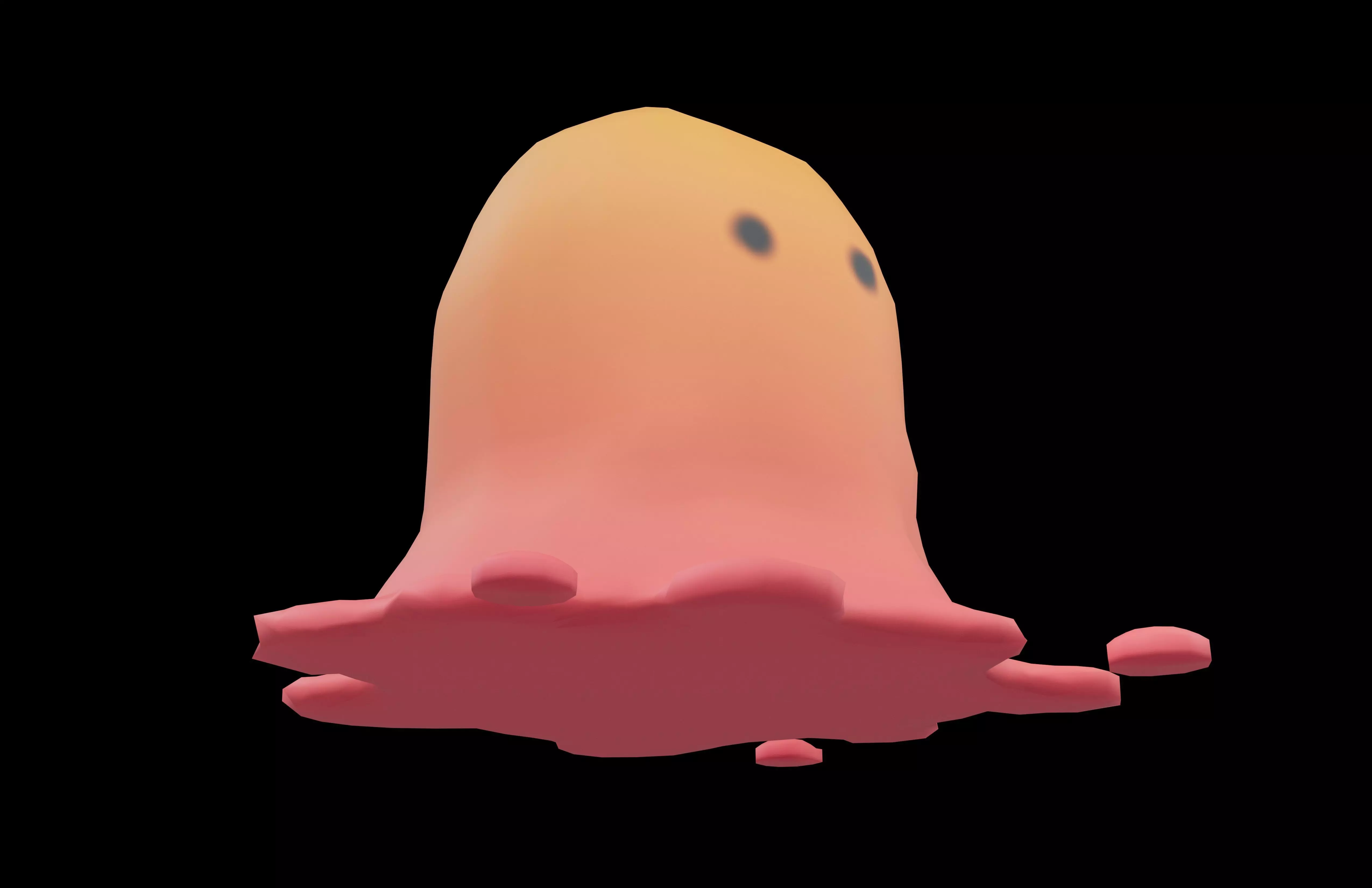 Lowpoly Slime v1 003 Low-poly 3D model_3