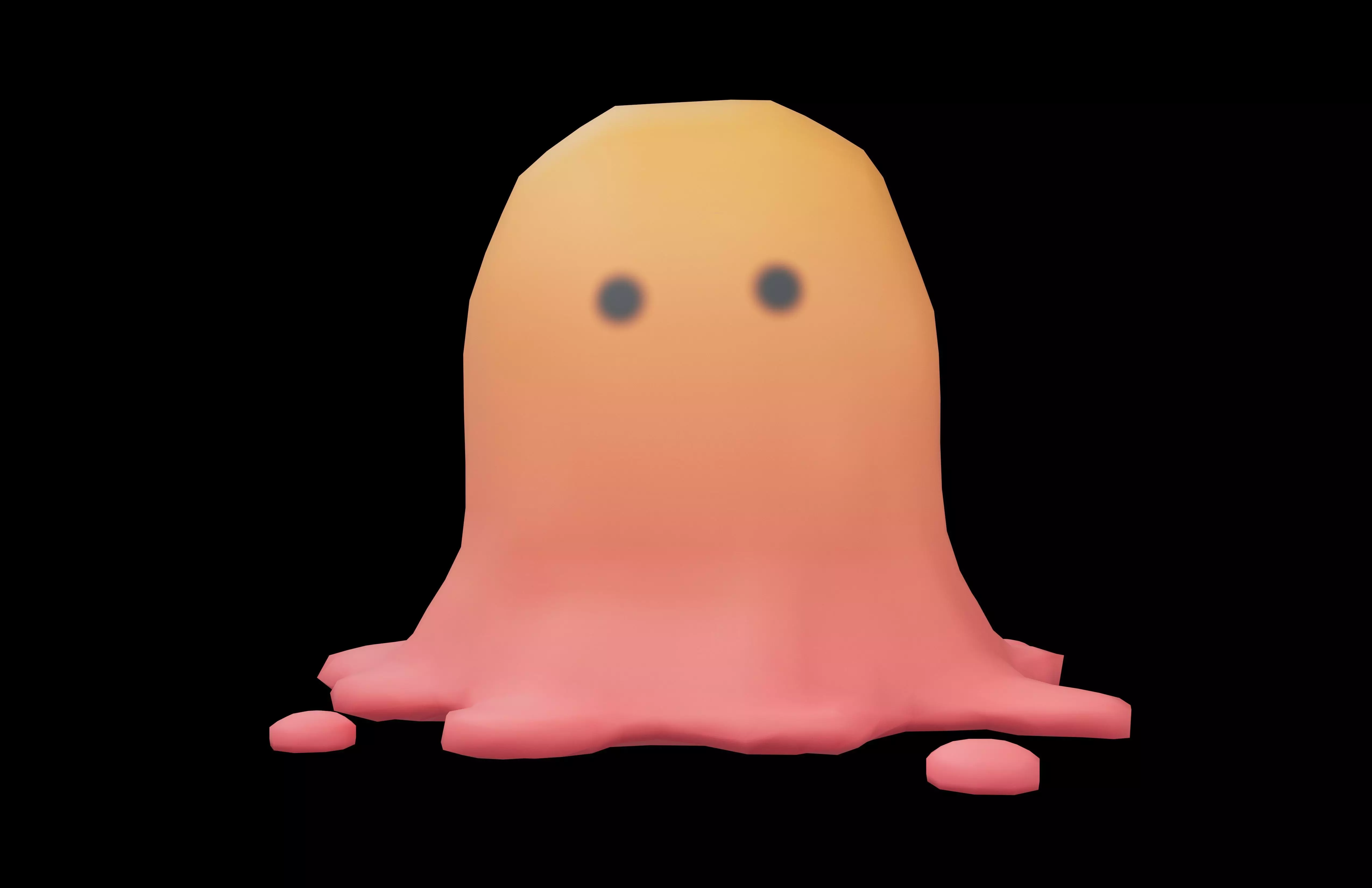 Lowpoly Slime v1 003 Low-poly 3D model_1