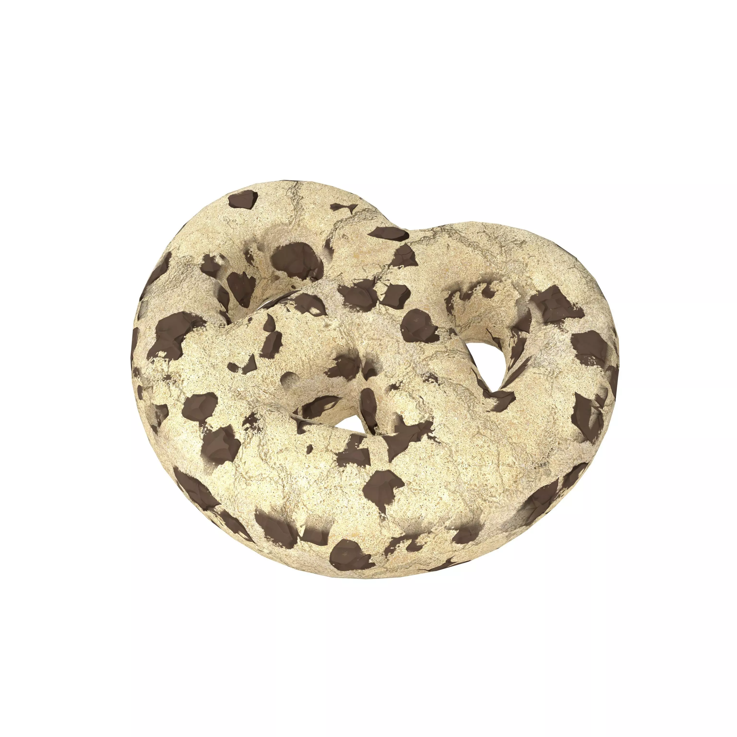 Cookie v3 002 Low-poly 3D model_0