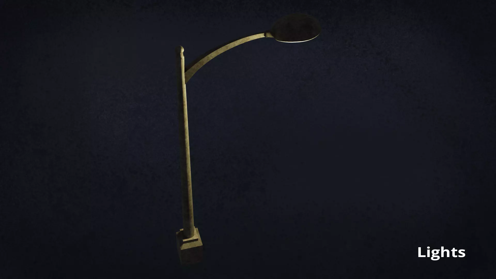 Lamp Street Light Post Series ModernUrbanLux LT1 N1 3D model_15
