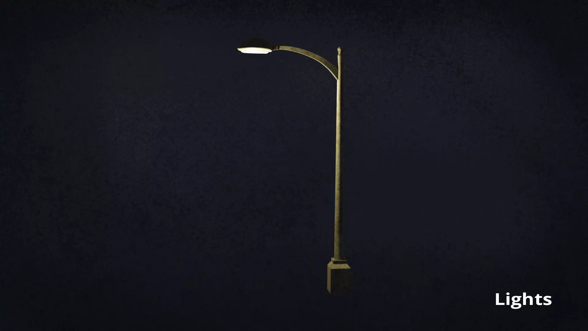 Lamp Street Light Post Series ModernUrbanLux LT1 N1 3D model_10