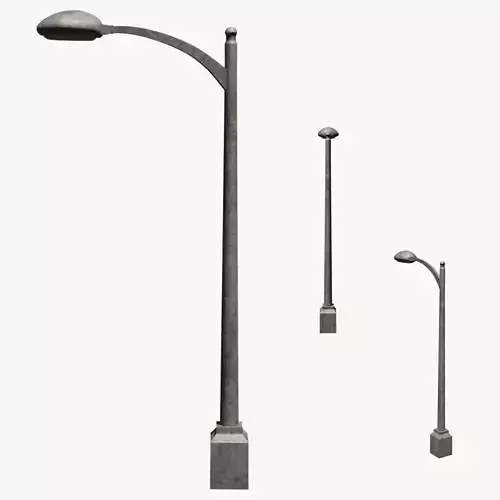 Lamp Street Light Post Series ModernUrbanLux LT1 N1 3D model