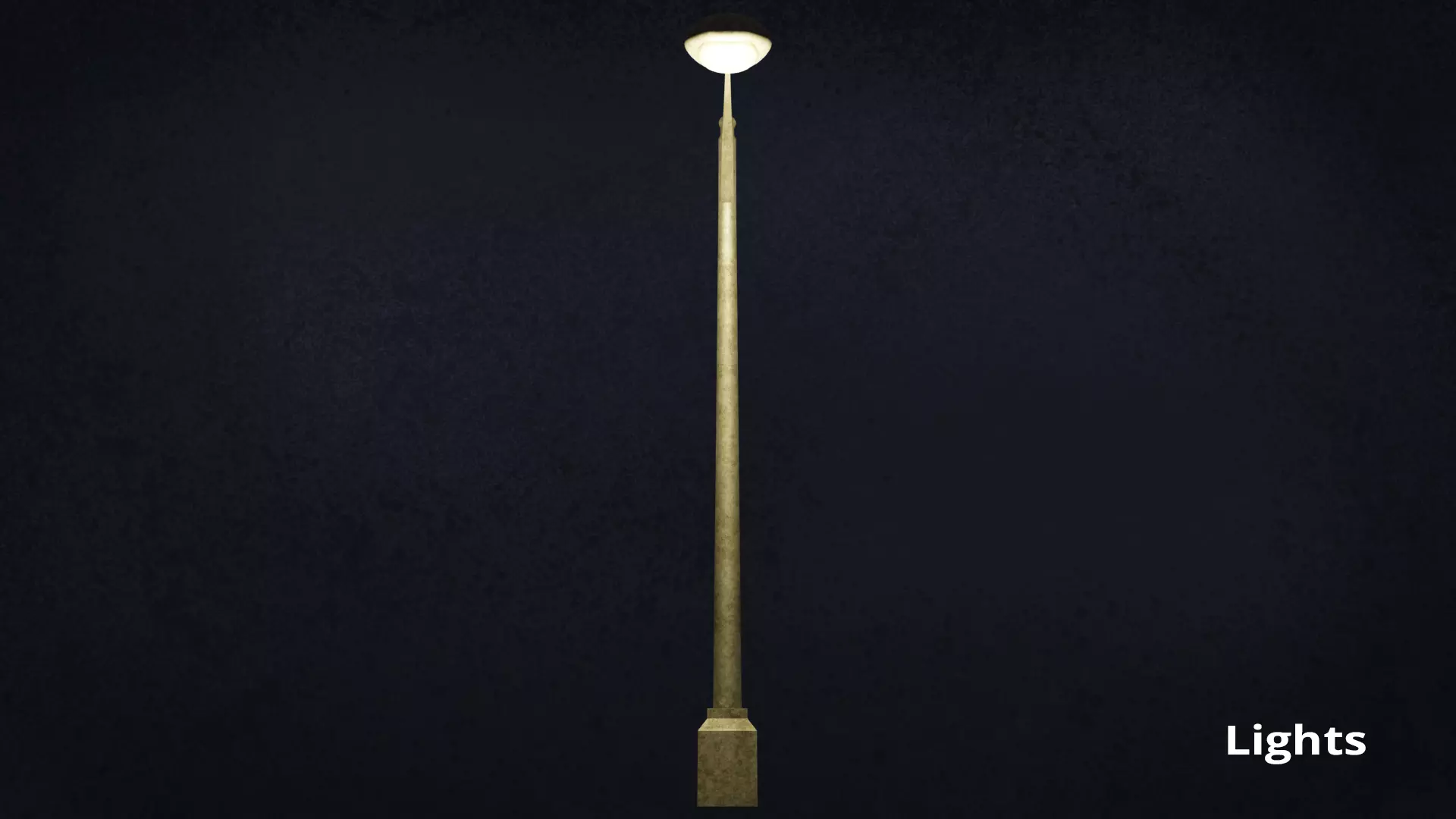 Lamp Street Light Post Series ModernUrbanLux LT1 N1 3D model_13