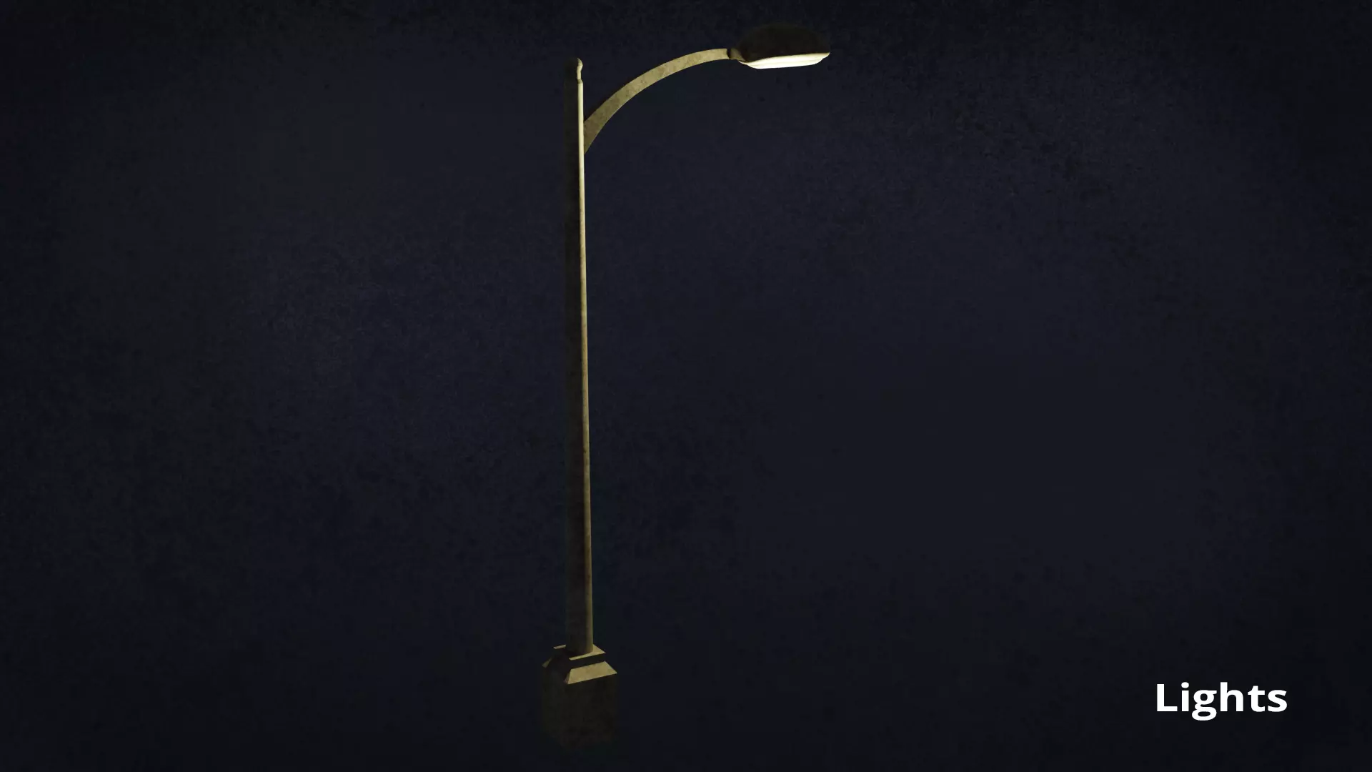 Lamp Street Light Post Series ModernUrbanLux LT1 N1 3D model_12
