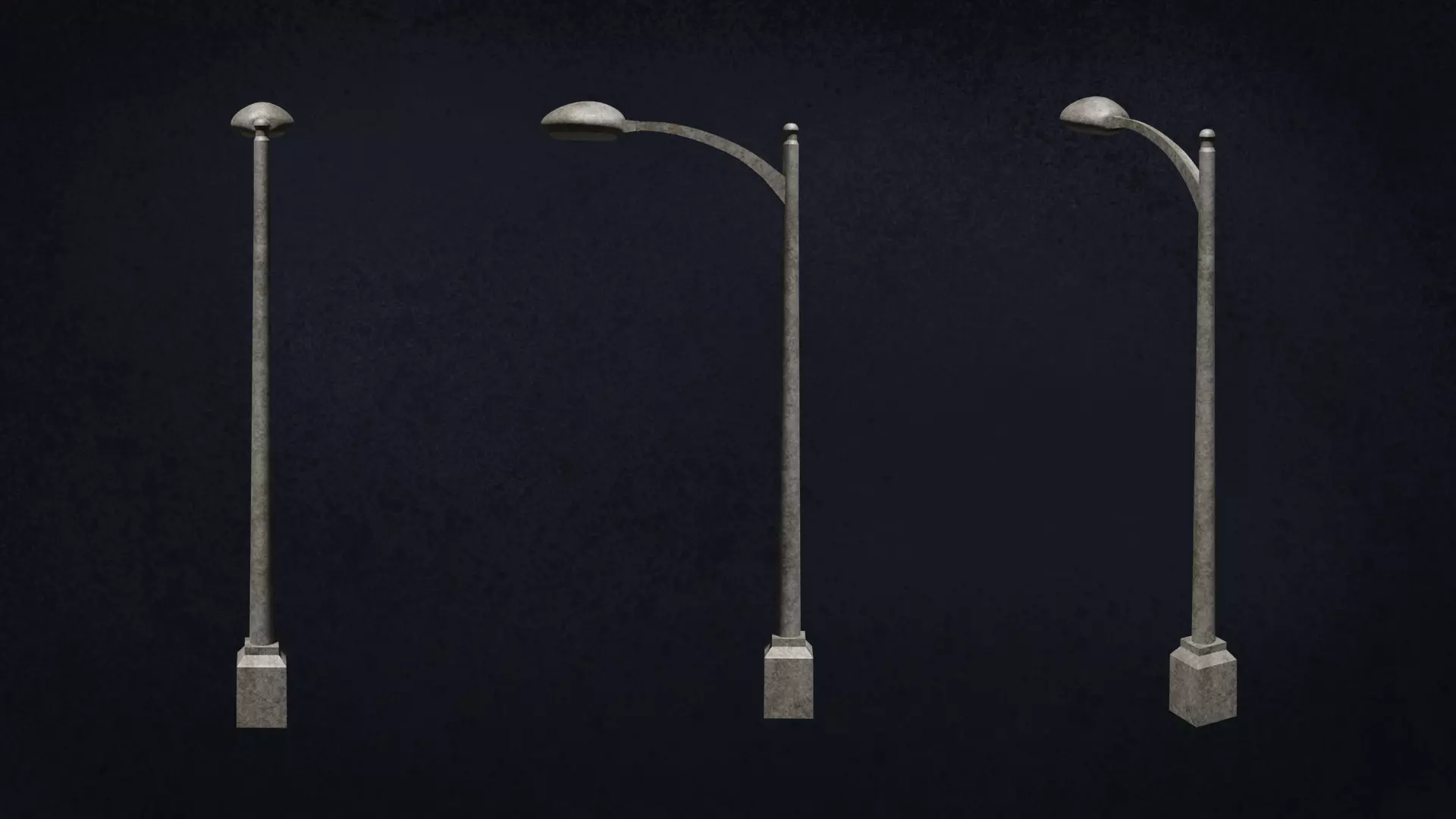 Lamp Street Light Post Series ModernUrbanLux LT1 N1 3D model_1