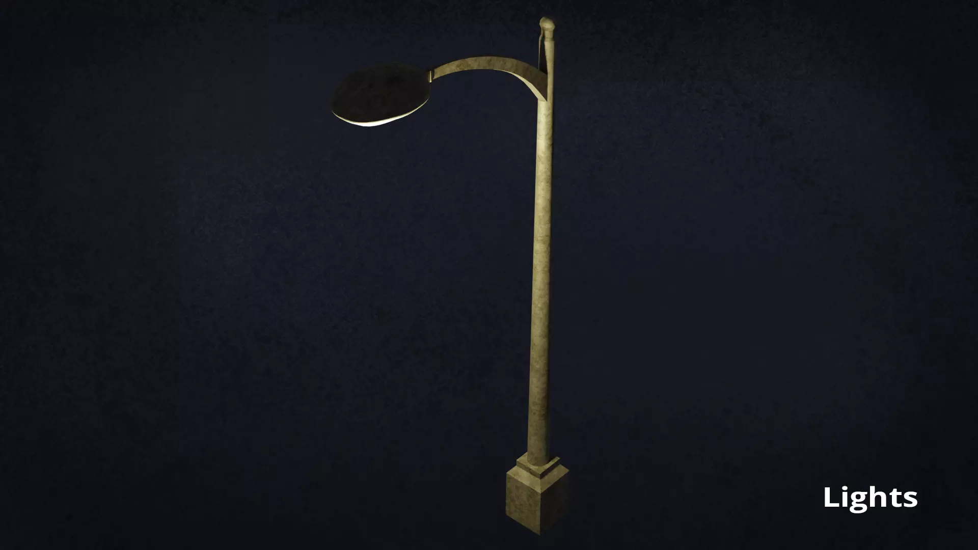 Lamp Street Light Post Series ModernUrbanLux LT1 N1 3D model_14