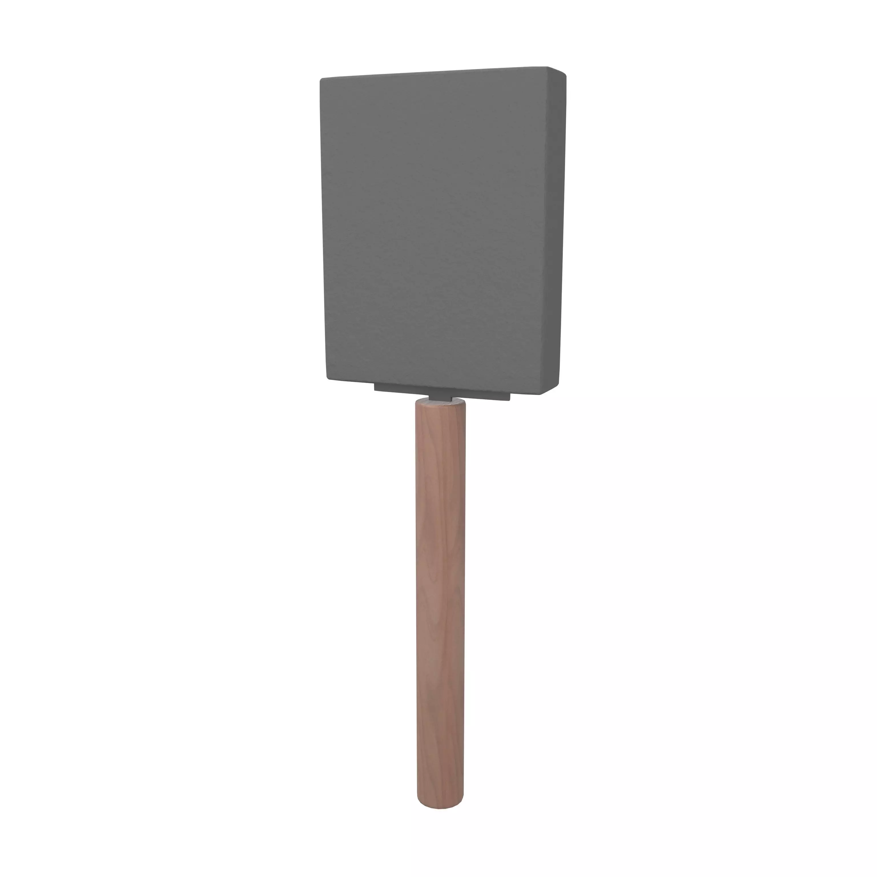 Foam Paint Brush v1 001 Low-poly 3D model_0