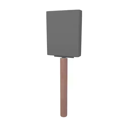 Foam Paint Brush v1 001 Low-poly 3D model Foam Paint Brush v1 001 Low-poly 3D model