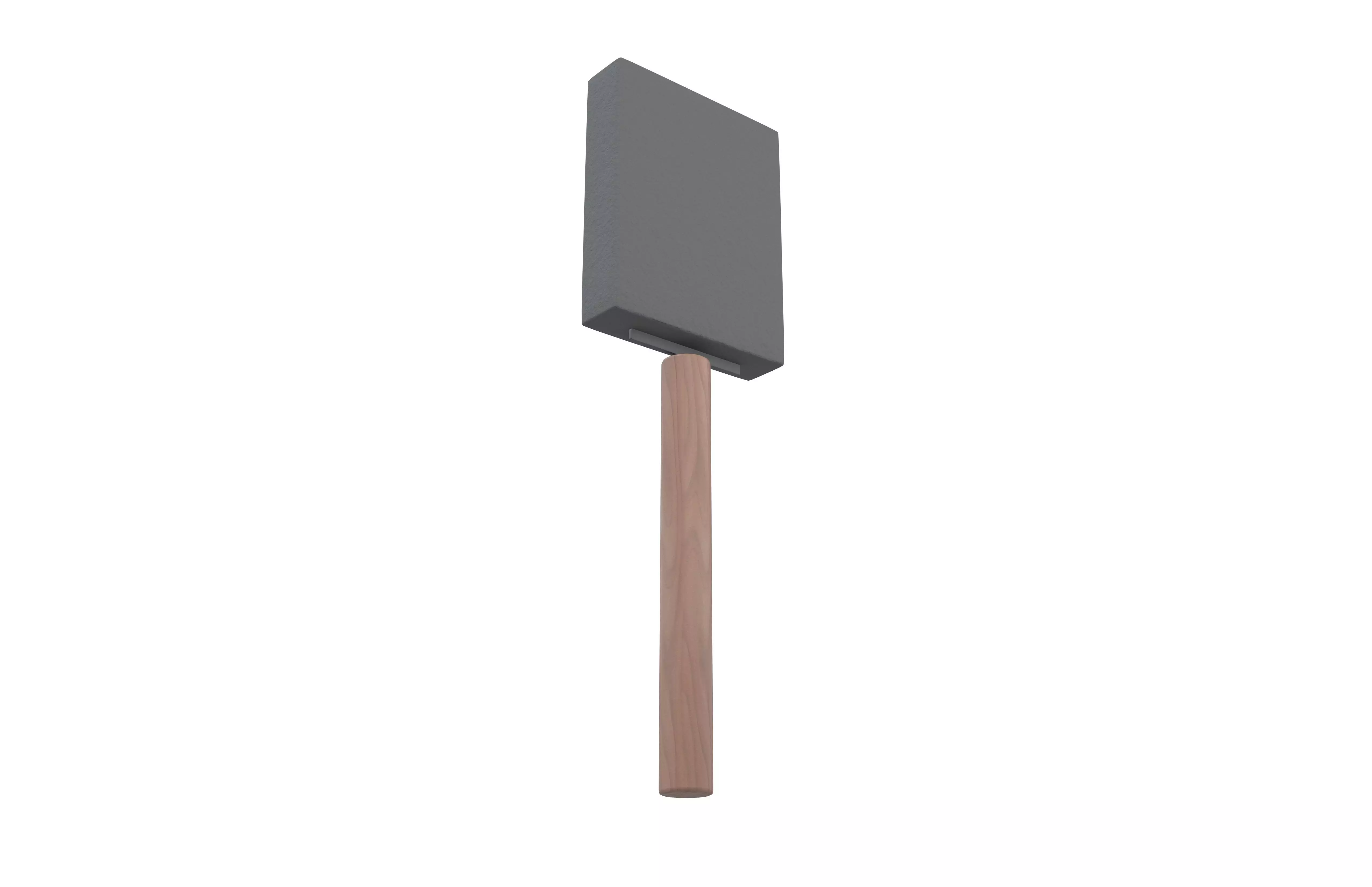 Foam Paint Brush v1 001 Low-poly 3D model_3