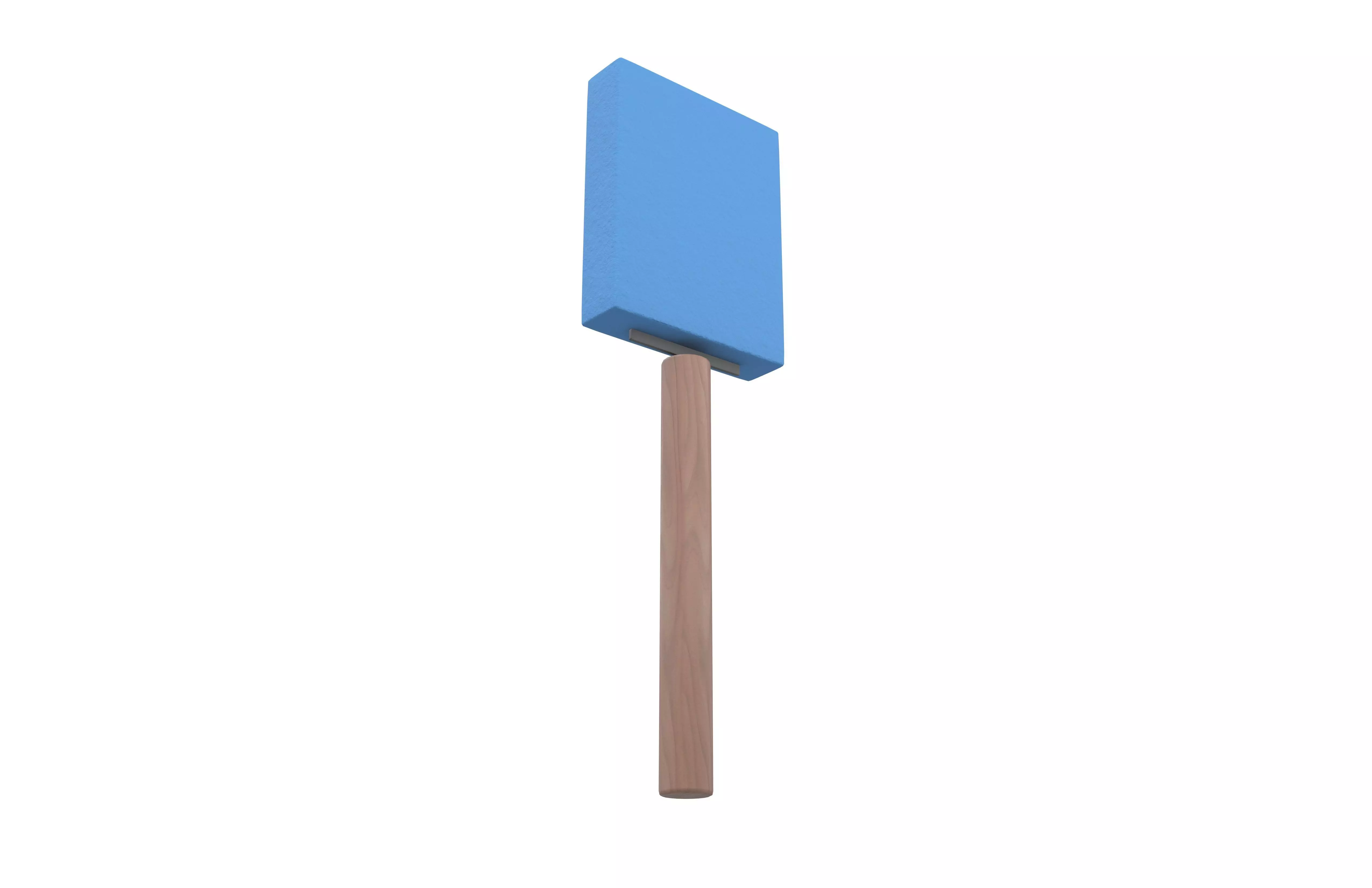Foam Paint Brush v1 002 Low-poly 3D model_3