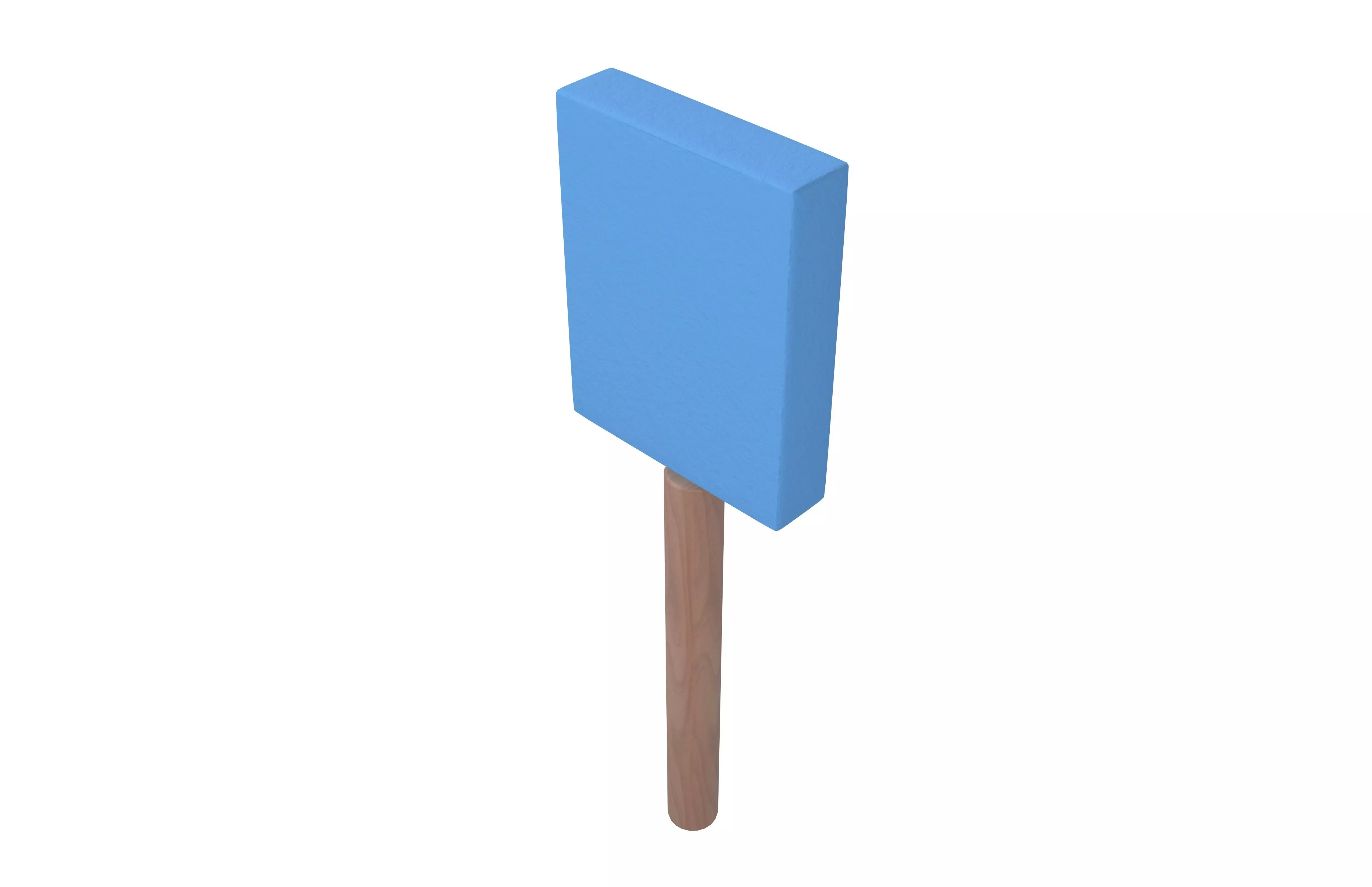 Foam Paint Brush v1 002 Low-poly 3D model_2
