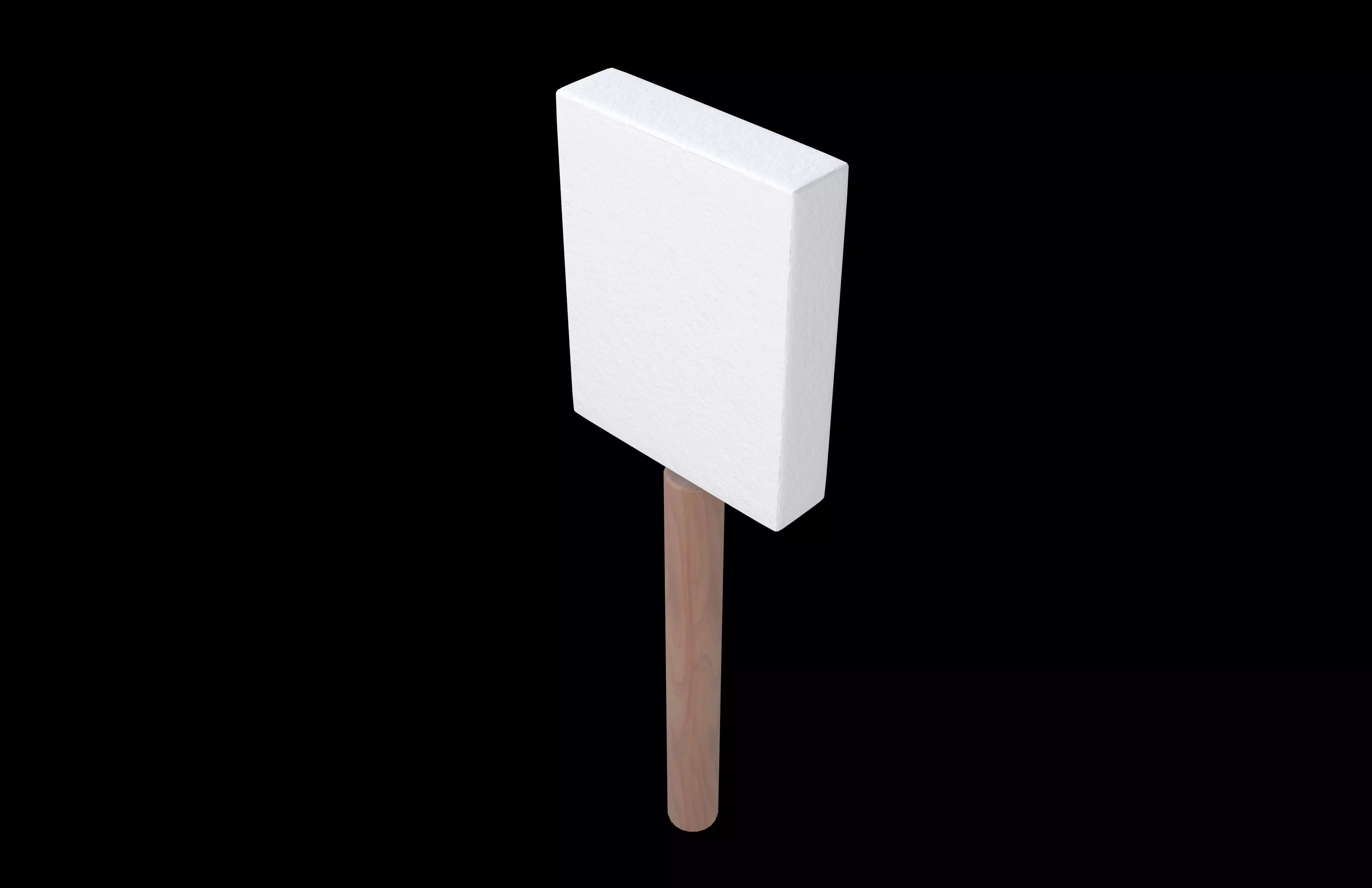 Foam Paint Brush v1 003 Low-poly 3D model_2