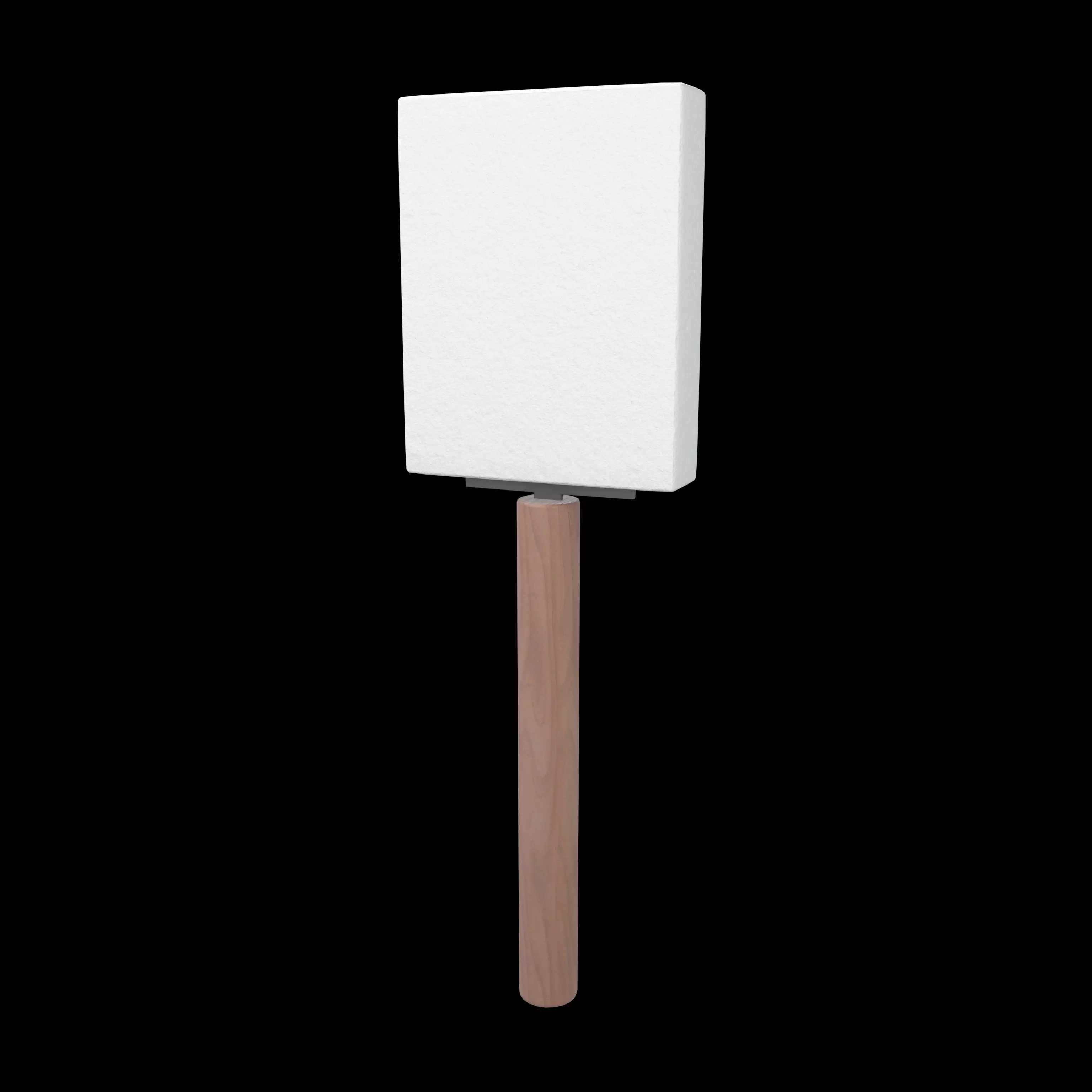 Foam Paint Brush v1 003 Low-poly 3D model_0