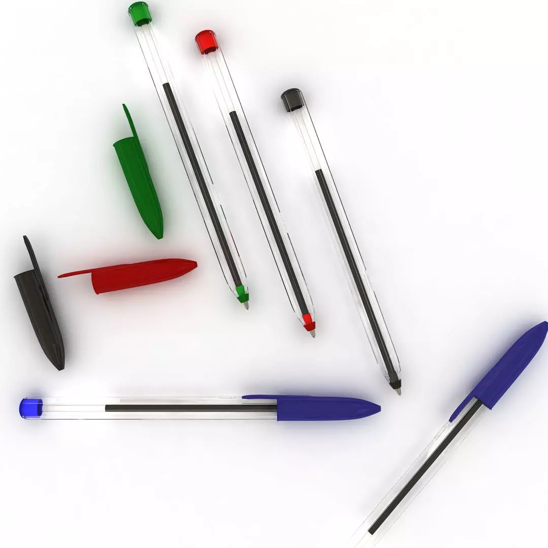Ballpoint Pen 3D model_1