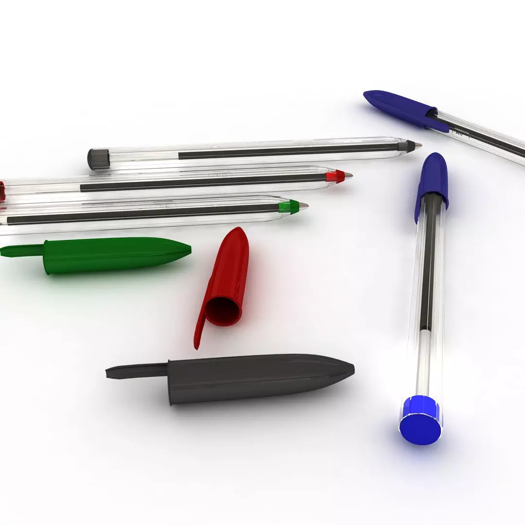 Ballpoint Pen 3D model_2
