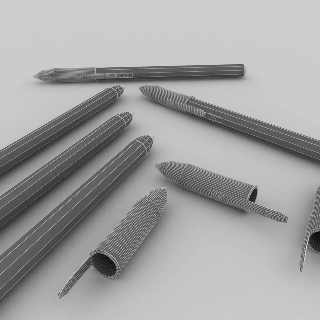 Ballpoint Pen 3D model_6