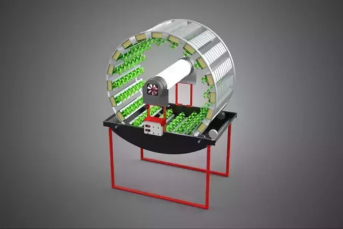 IOT CONTROL ROTARY HYDROPONIC GARDEN PLANT FARMING SYSTEM WHEEL