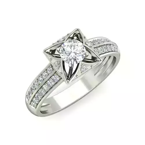 Women Ring  Render 3dm STL OBJ FBX Details