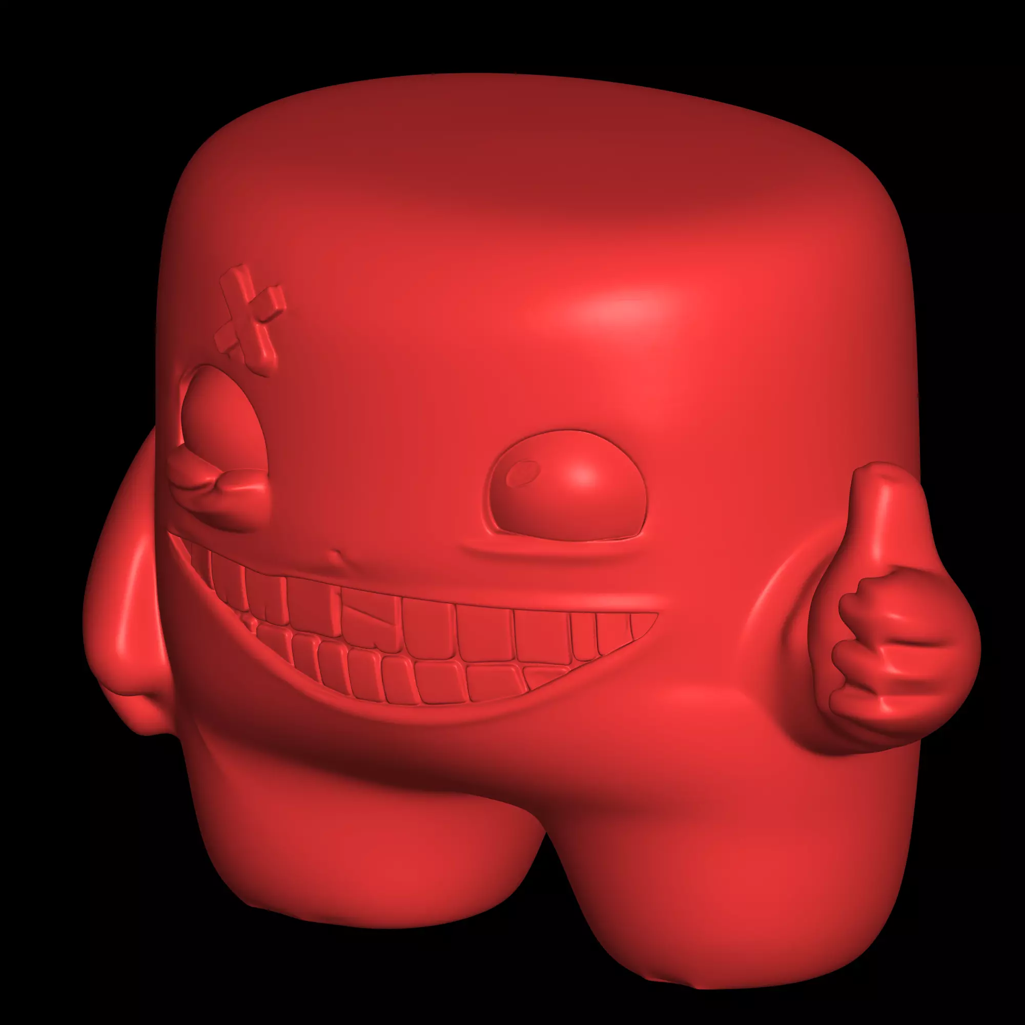 super meat boy design 3D print model_3