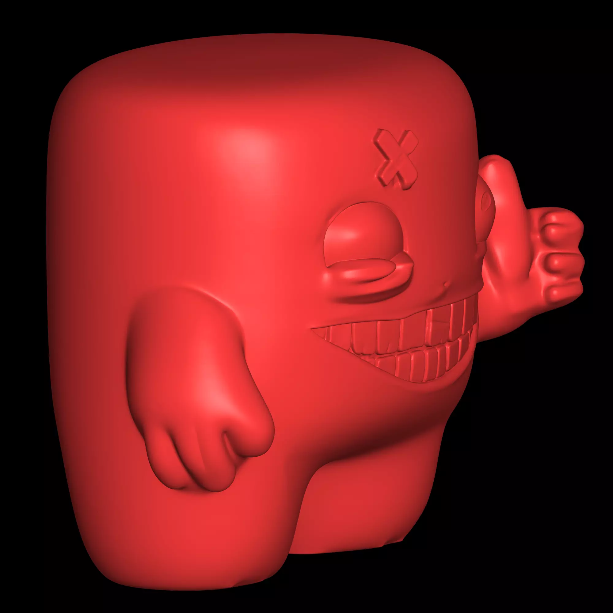 super meat boy design 3D print model_1
