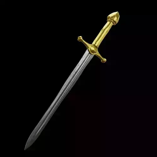 Classic Gold Hilt Longsword