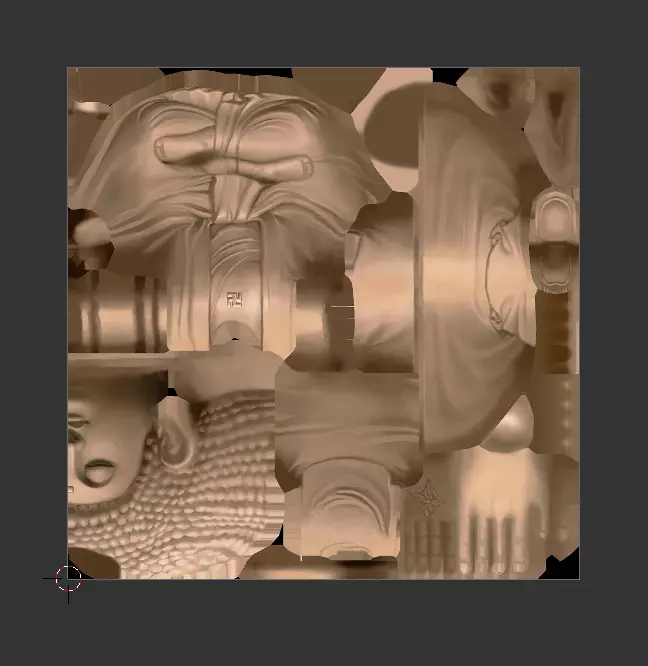 Low-Poly Sitting Buddha T-Pose 3D Model FBX Low-poly 3D model_5