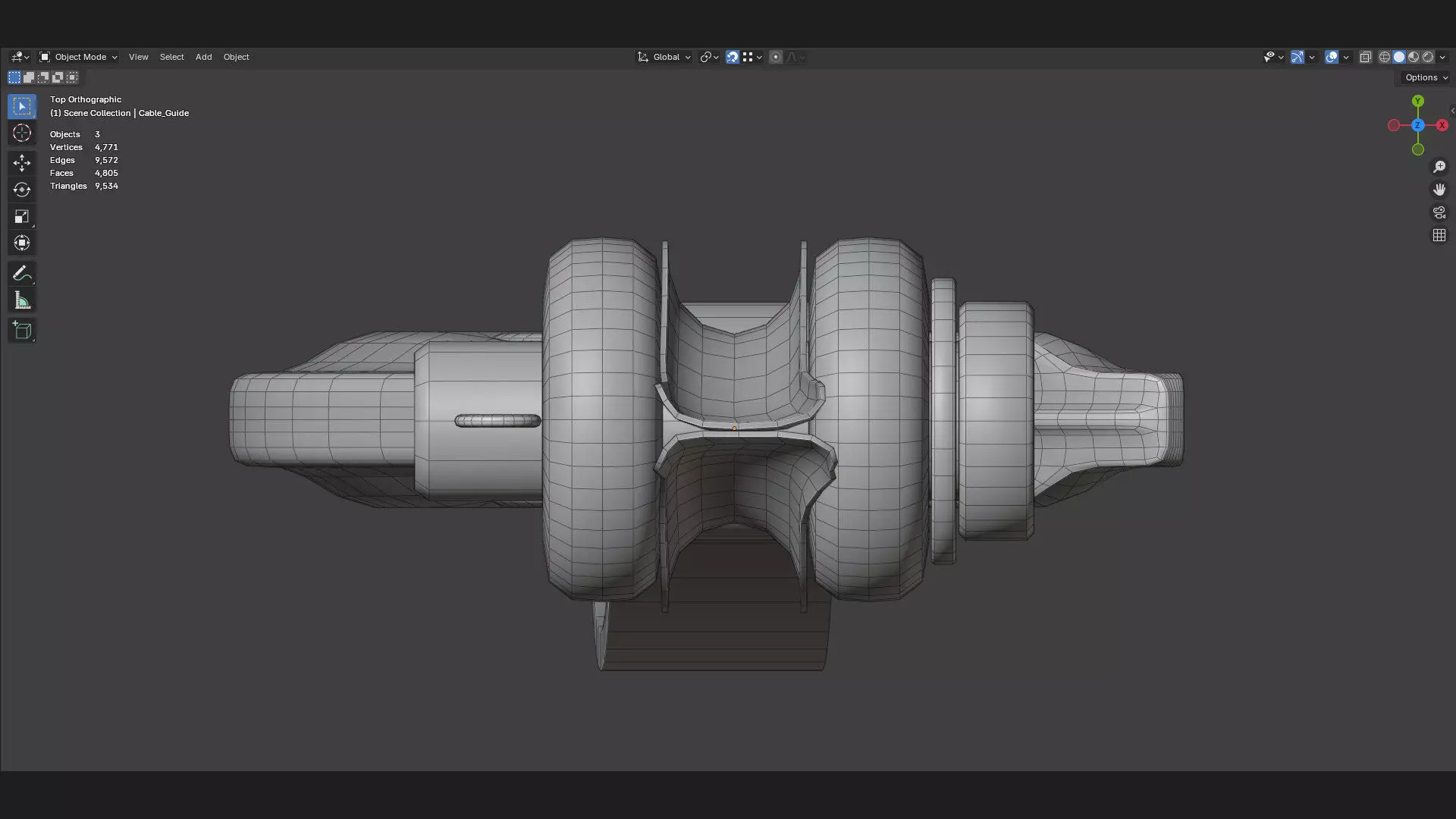heavy duty winch crane or tow slip hook 3d model 3D model_7