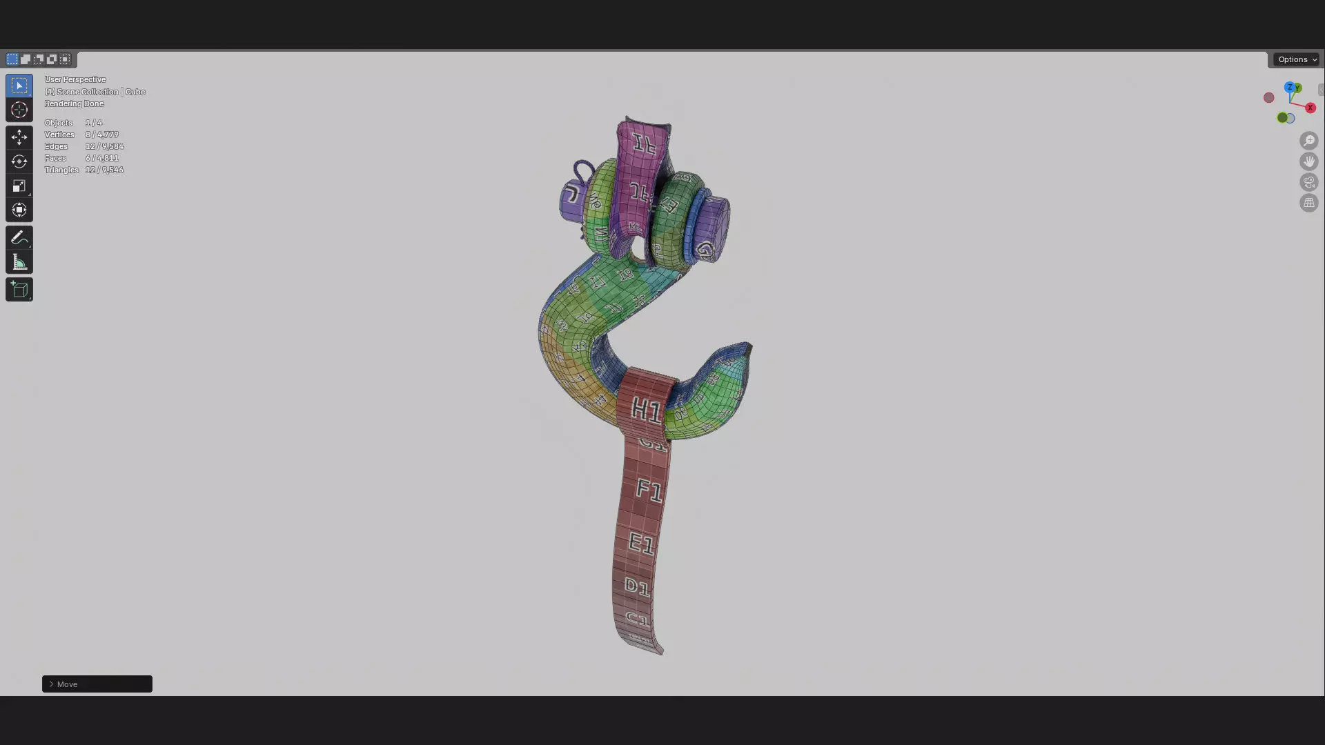 heavy duty winch crane or tow slip hook 3d model 3D model_11