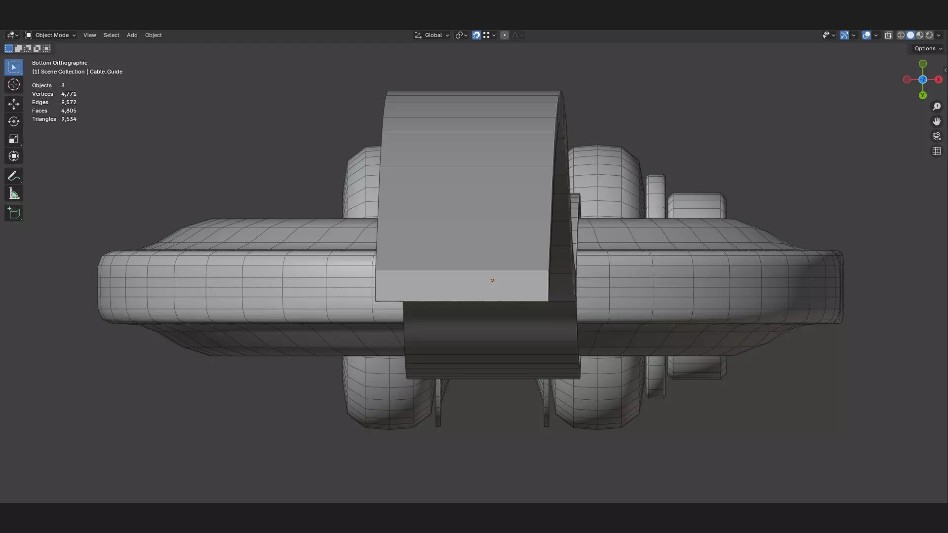 heavy duty winch crane or tow slip hook 3d model 3D model_9