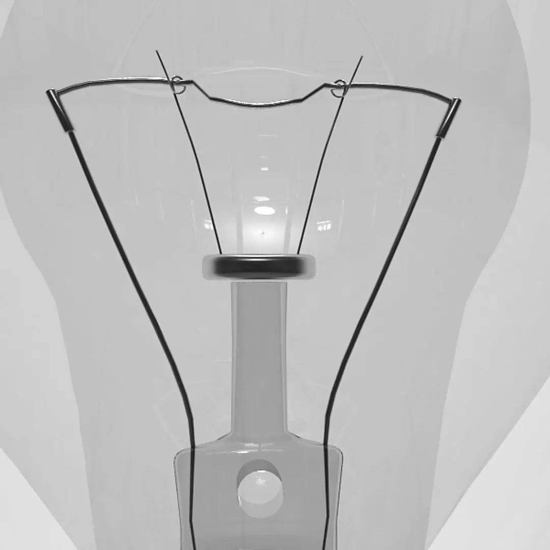 Electric bulb 3D model_2