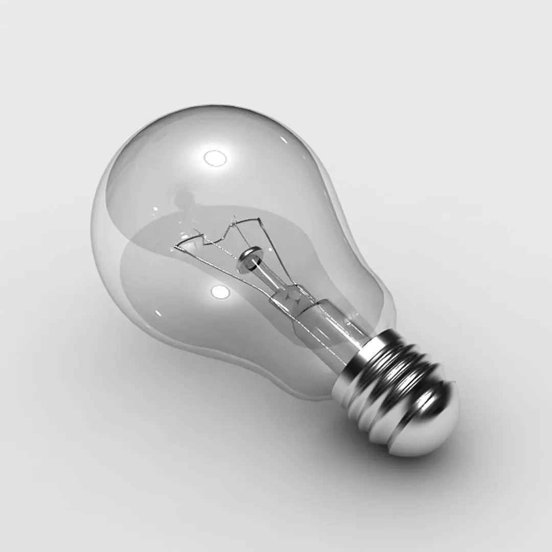 Electric bulb 3D model_3