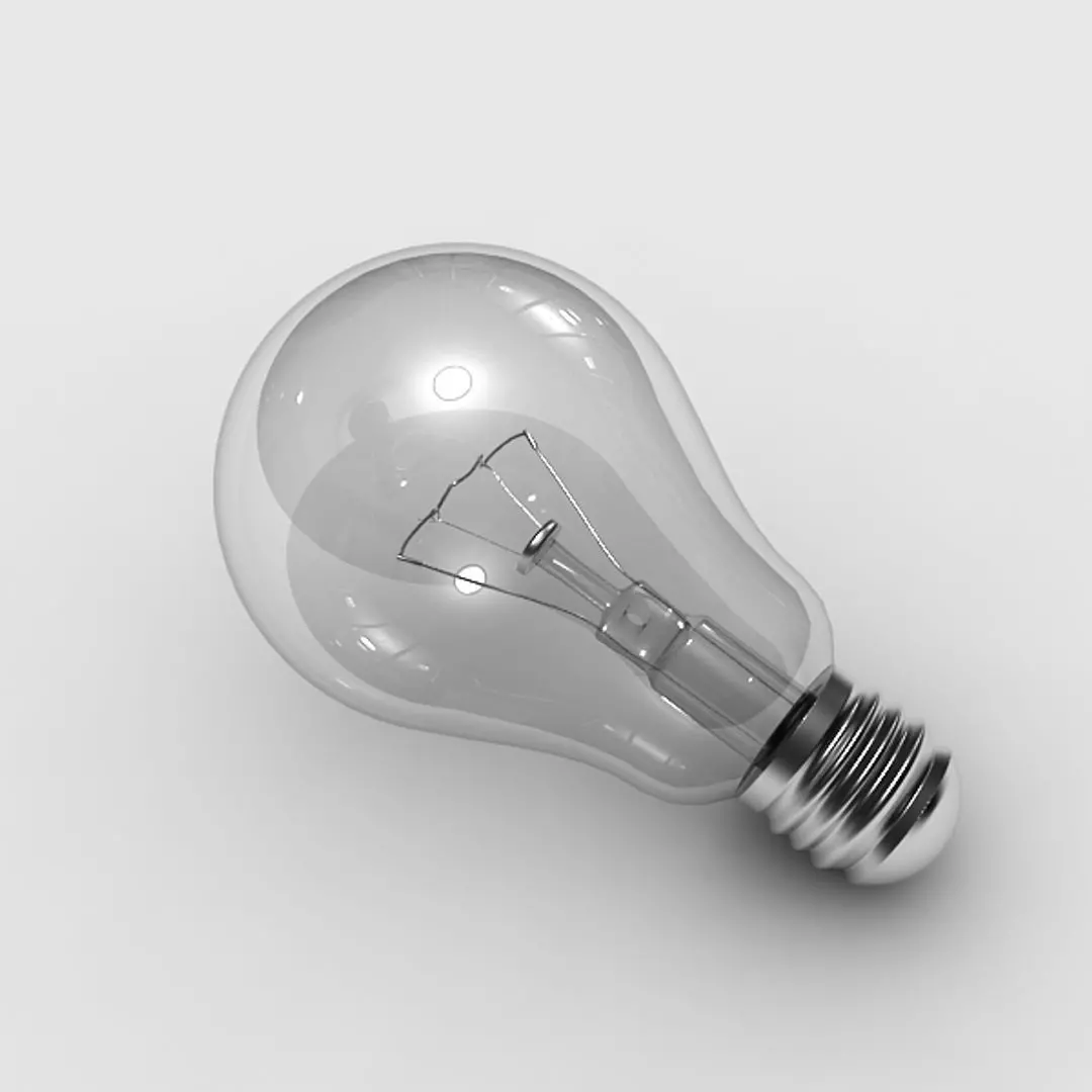 Electric bulb 3D model_1