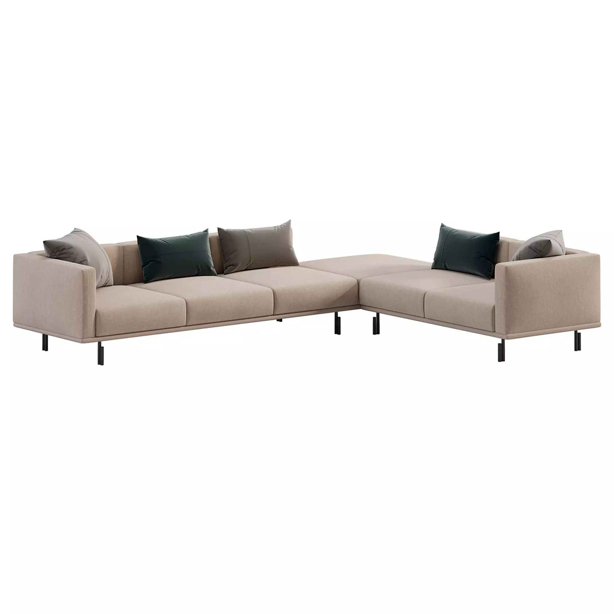 Sofa Binario by Flou 3D model_1