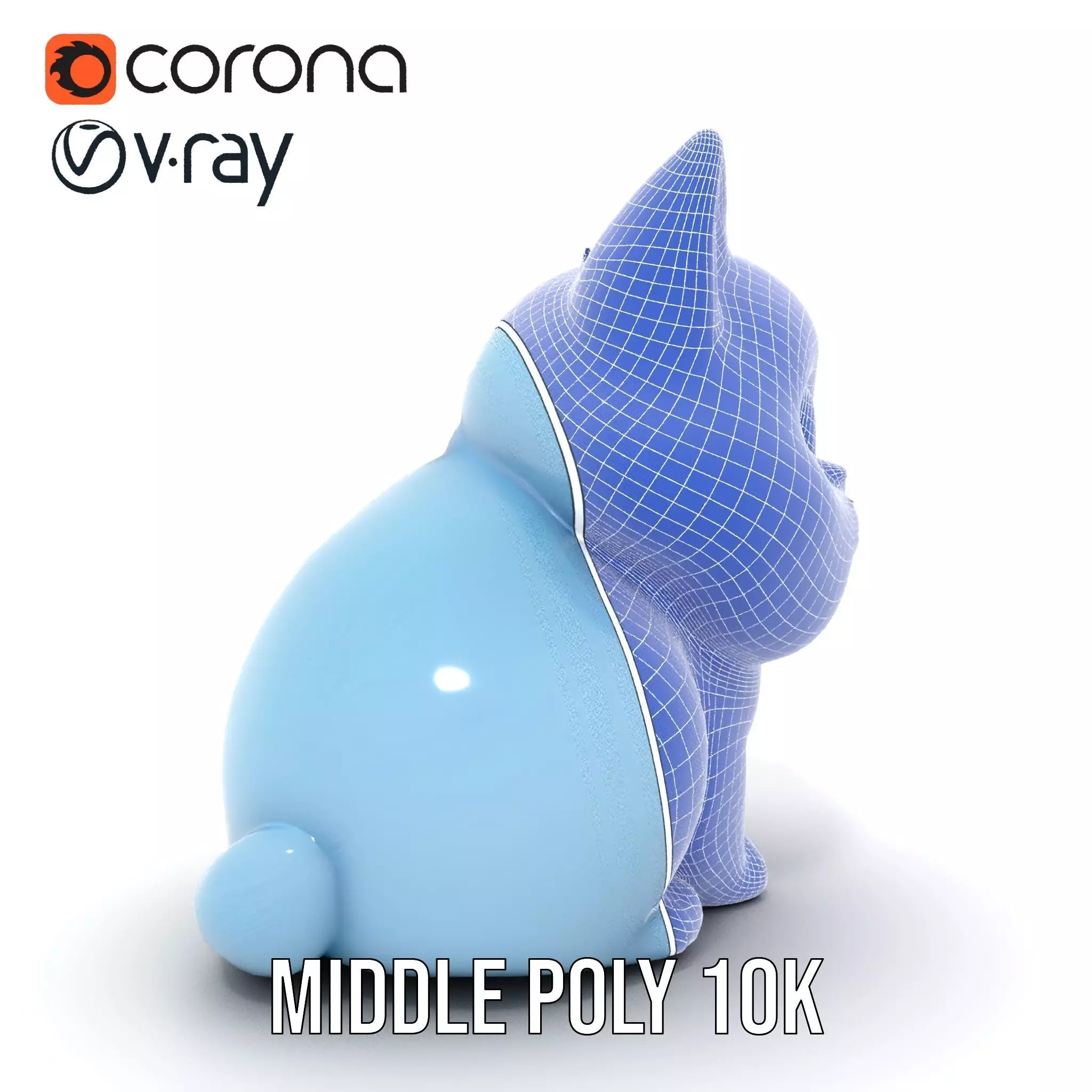 Adorable Blue Kitten model pack Low-poly 3D model_27